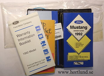 1992 Ford Mustang Owner Guide