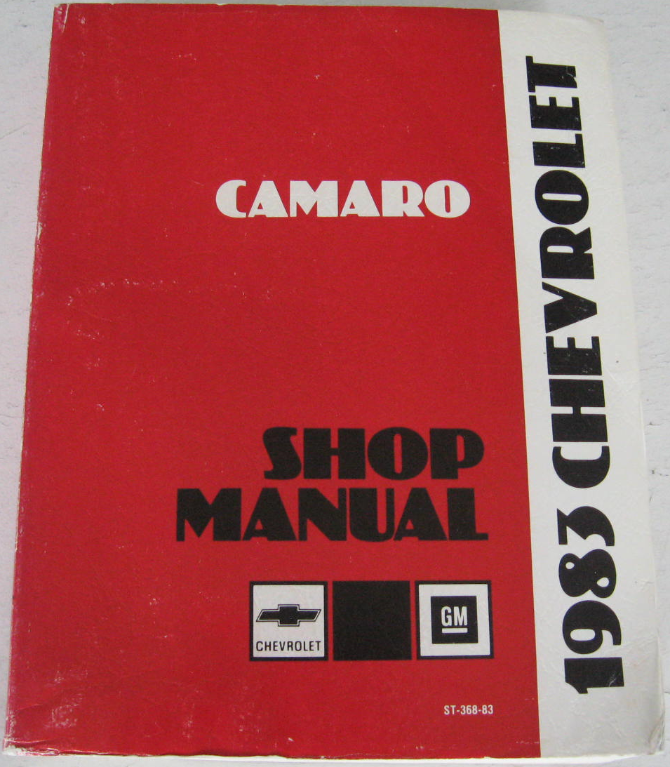 1983 Chevrolet Shop Manual Camaro