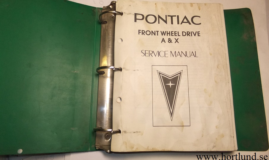 1983 Pontiac Phoenix and 6000 Service Manual