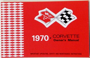 1970 Chevrolet Corvette Owner's Manual