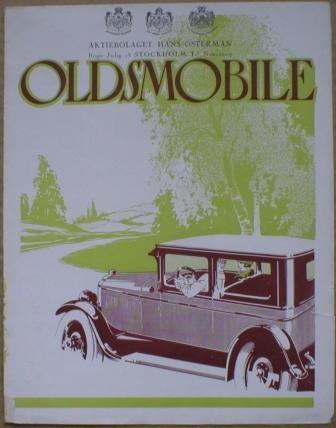 1927 Oldsmobile 6  Svensk broschyr