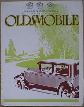 1927 Oldsmobile 6  Svensk broschyr