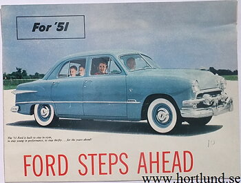 1951 Ford car broschyr