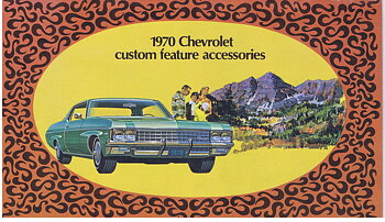 1970 Chevrolet Tillbehörsbroschyr Custom Feature Accessories
