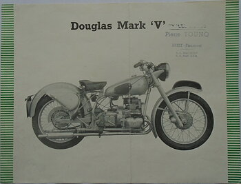 1949-1954 Douglas Mark V broschyr