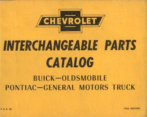 1955 Chevrolet Interchangeable Parts Catalog