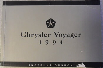 1994 Chrysler Voyager Instruktionsbok svensk