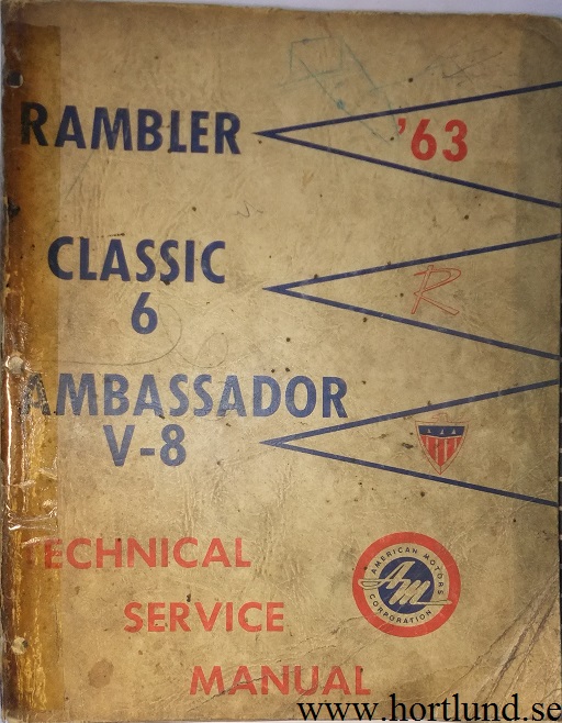 1963 Rambler Classic och Ambassador Technical Service Manual