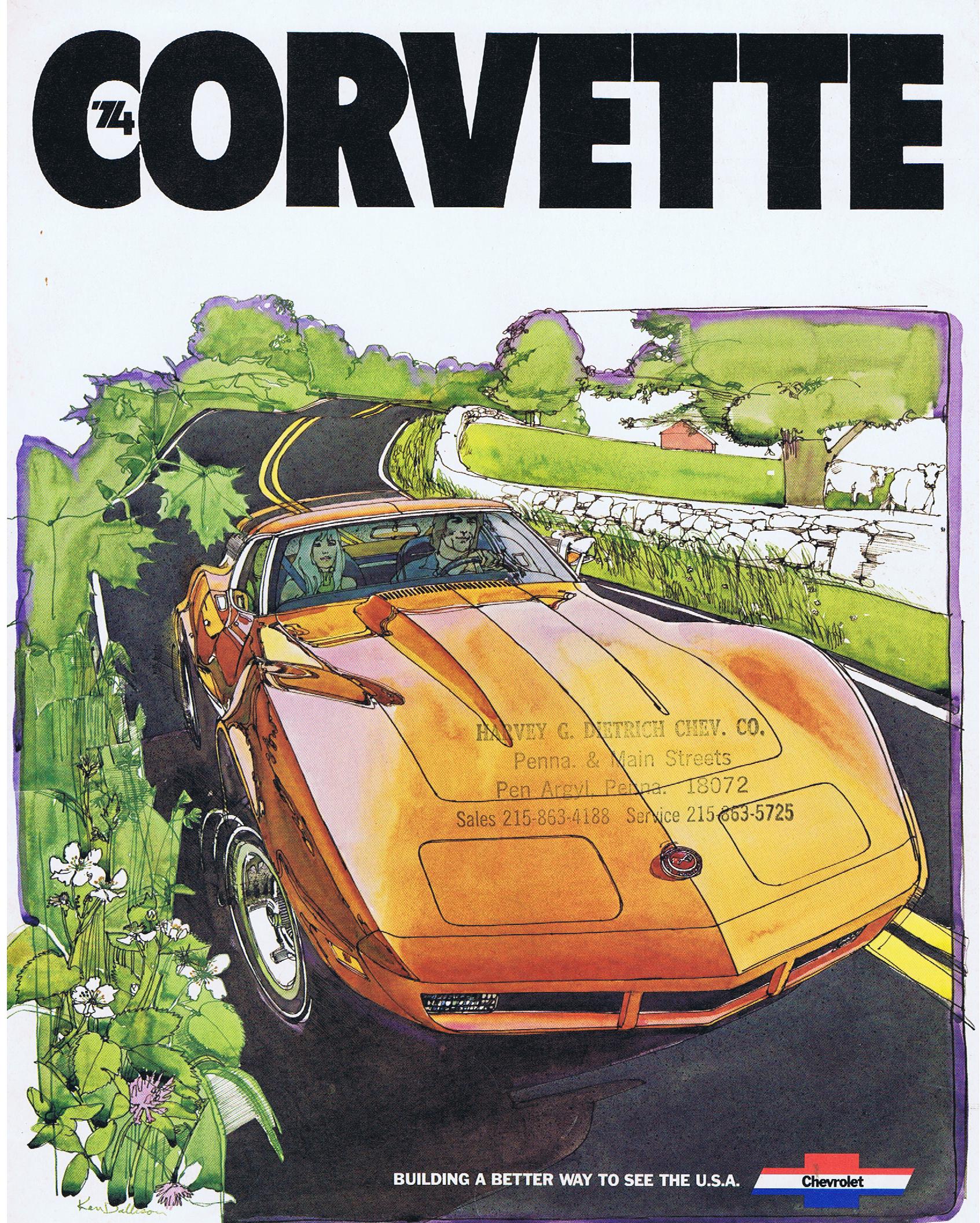 1974 Chevrolet Corvette Broschyr