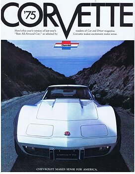 1975 Chevrolet Corvette Broschyr