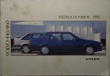 1992 Volvo 440 460 Instruktionsbok