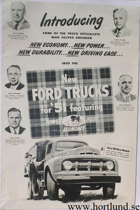1951 Ford Truck broschyr