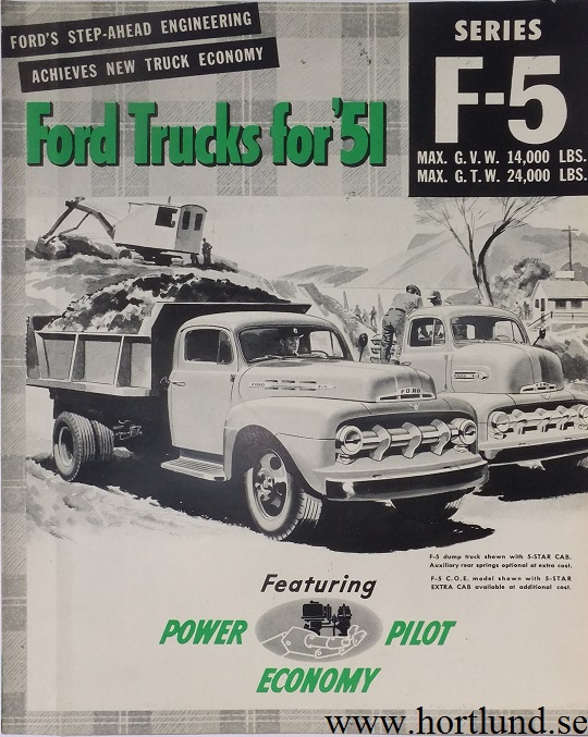 1951 Ford F-5 Truck broschyr
