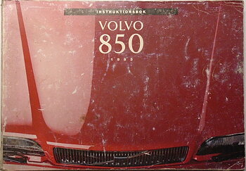 1993 Volvo 850 Instruktionsbok