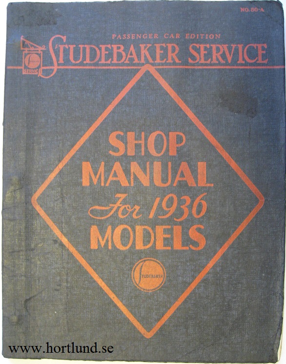 1936 Studebaker Shop Manual