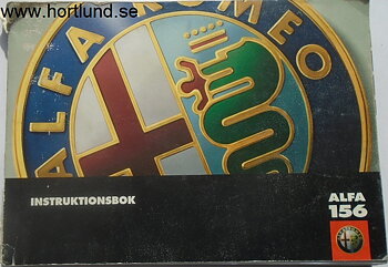 1998 Alfa Romeo 156 Instruktionsbok svensk