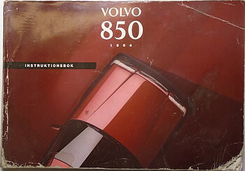 1994 Volvo 850 Instruktionsbok