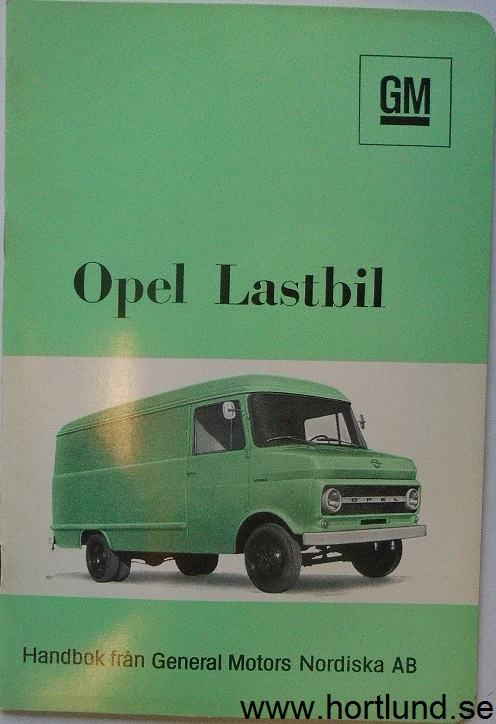 1966 Opel Lastbil 300 och 330 Handbok