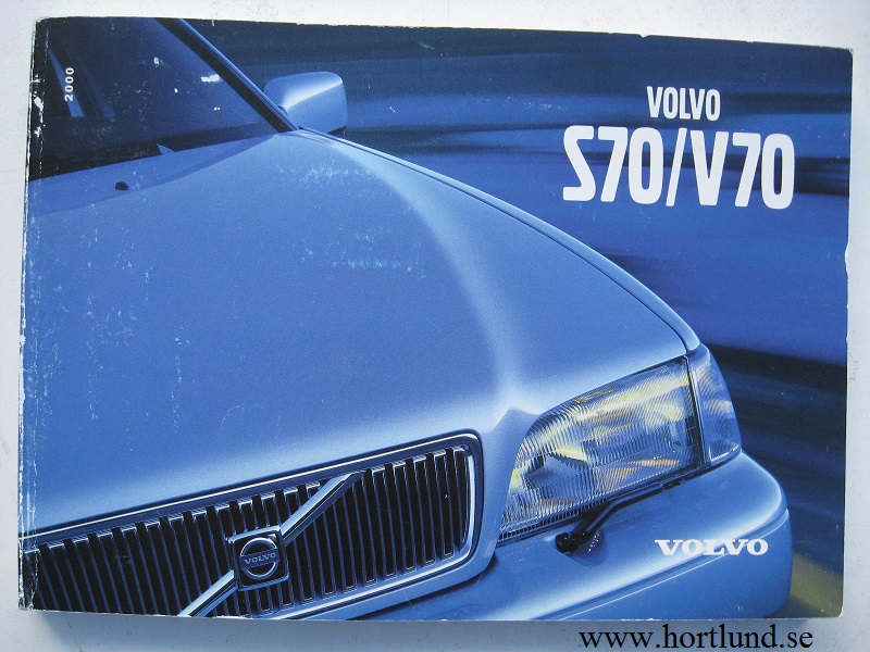 2000 Volvo S70 / V70 Instruktionsbok