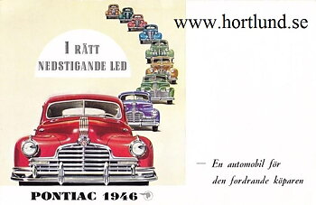 1946 Pontiac svensk broschyr