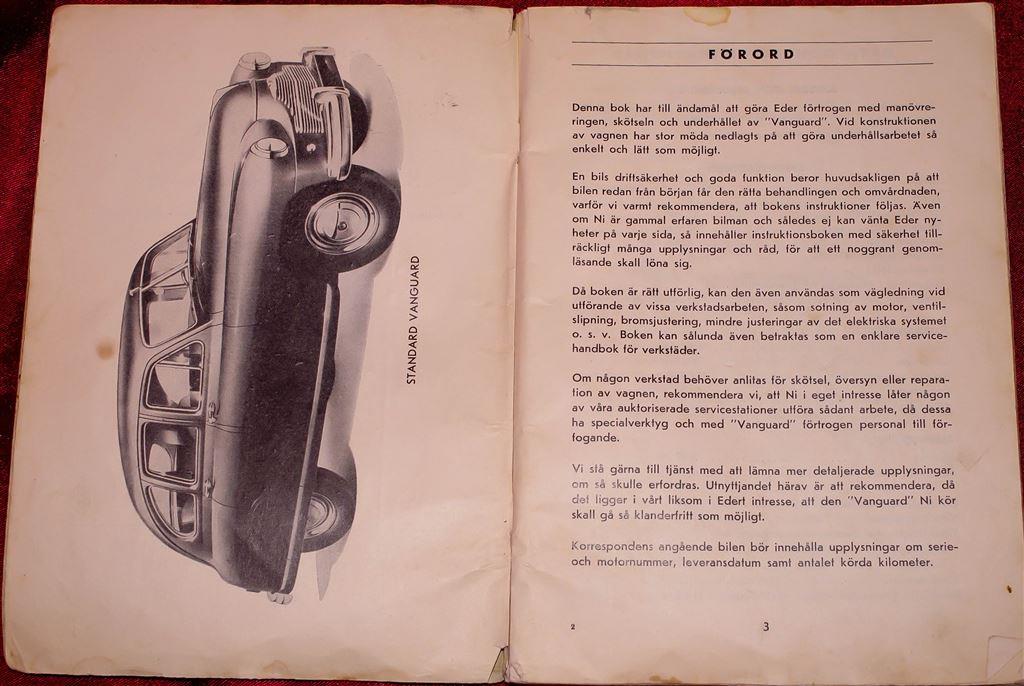 1950-51 Standard Vanguard Handbok svensk - 3