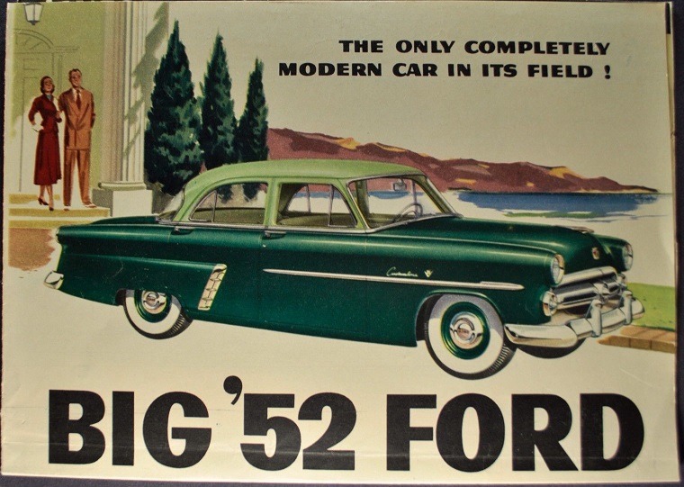 1952 Ford car broschyr
