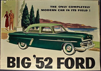 1952 Ford car broschyr