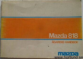 1977 Mazda 818 Instruktionsbok