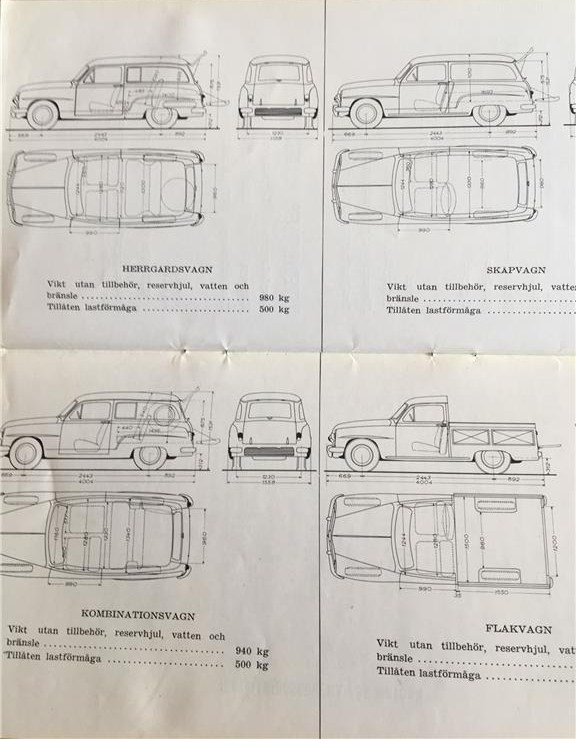 1955 Simca 9 Aronde instruktionsbok svensk - 4