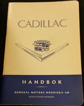 1955 Cadillac Handbok svensk