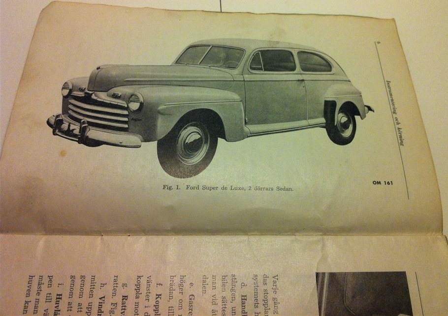 1946 Ford V-8 instruktionsbok svensk - 4