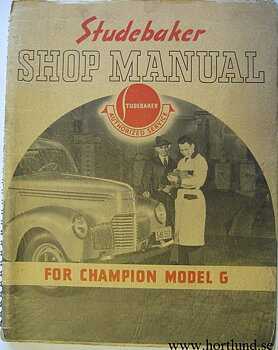 1939 - 1940 Studebaker Champion Shop Manual