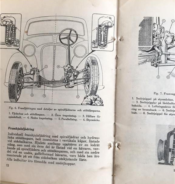 1950 Simca 8  instruktionsbok svensk - 3