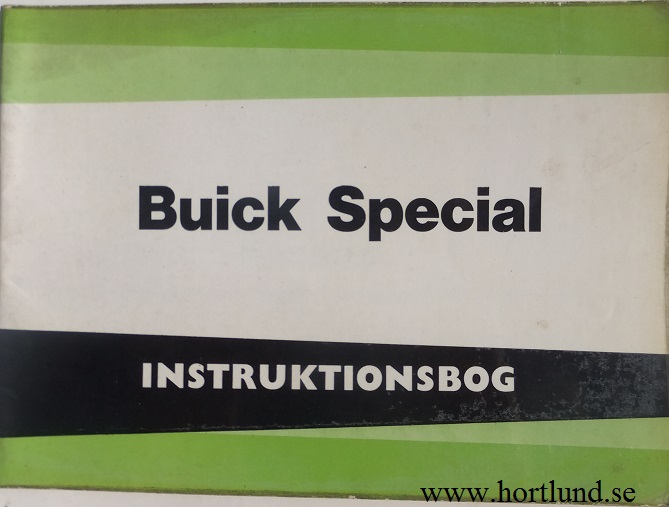 1964 Buick Special instruktionsbog Dansk