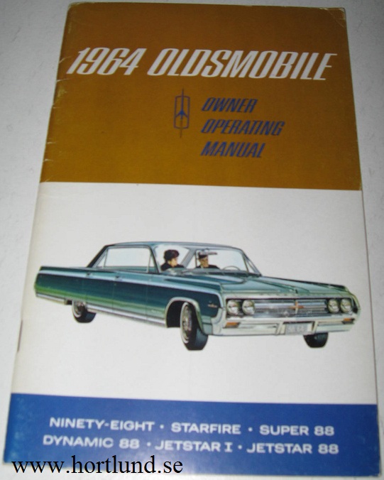 1964 Oldsmobile 88 98 Owner Operating Manual