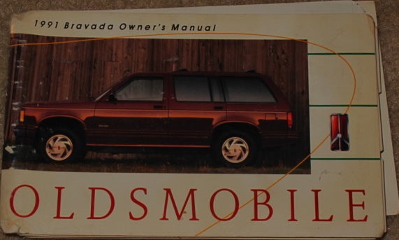 1991 Oldsmobile Bravada Owner's Manual