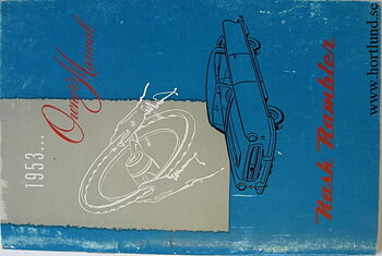 1953 Nash Rambler Owner's Manual