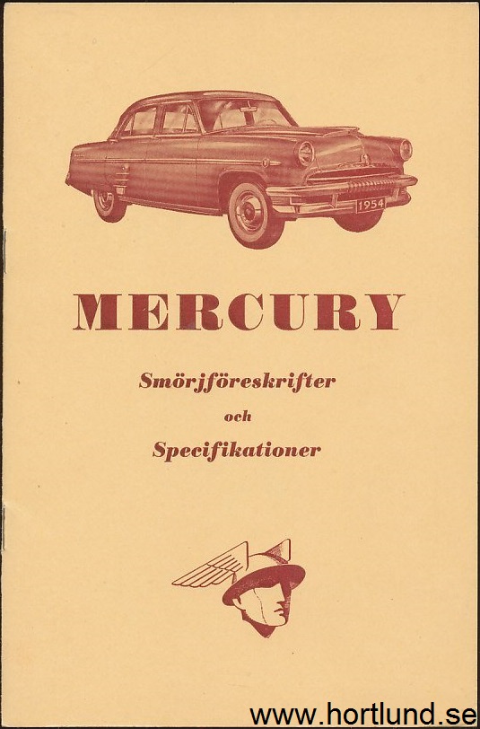 1954 Mercury Instruktionsbok svensk