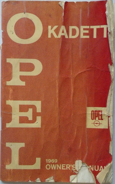 1969 Opel Kadett Owner's Manual