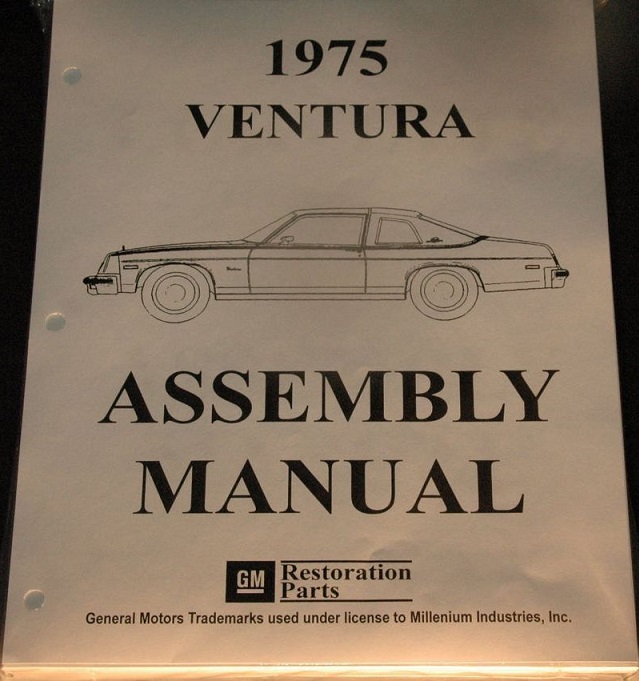 1975 Pontiac Ventura Assembly Manual
