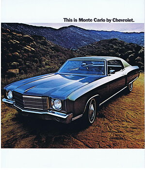 1970 Chevrolet Försäljnignsbroschyr Monte Carlo