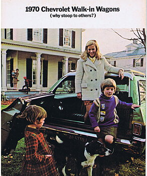 1970 Chevrolet Försäljnignsbroschyr Walk in wagons
