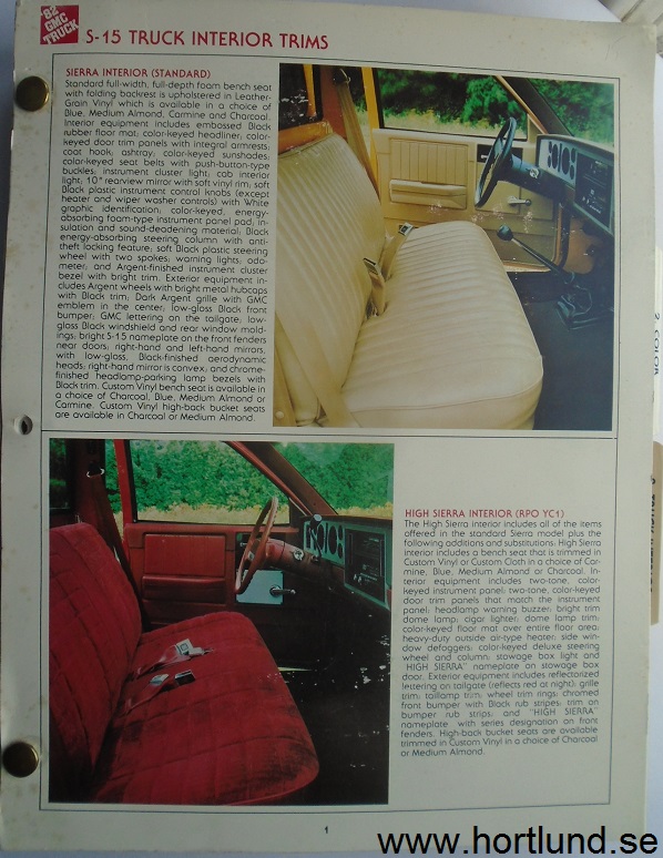 1982 GMC Truck Dealer Album