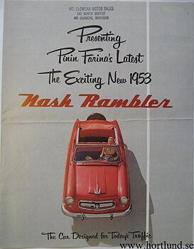 1953 Nash Rambler broschyr
