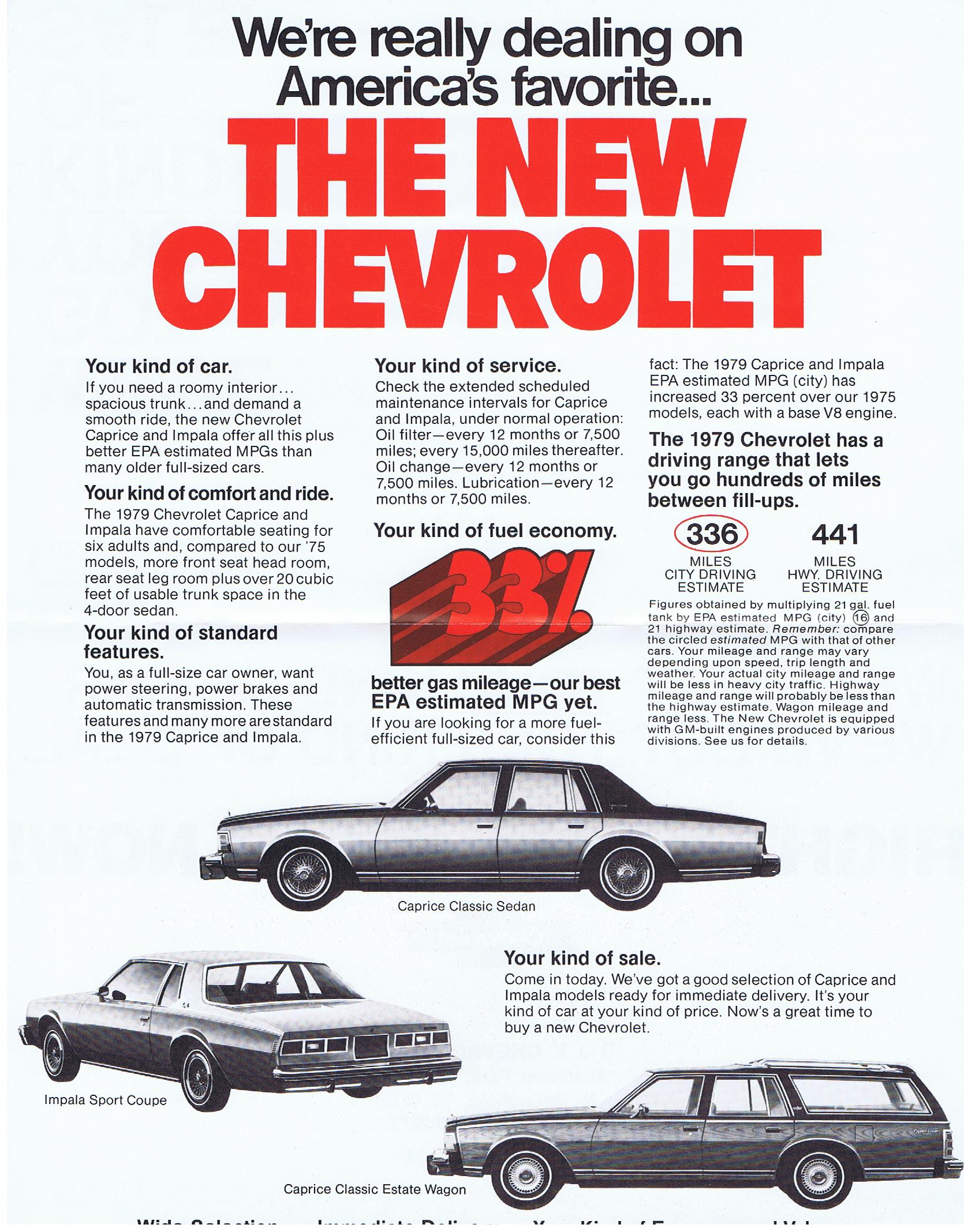 1979 Chevrolet Mailer