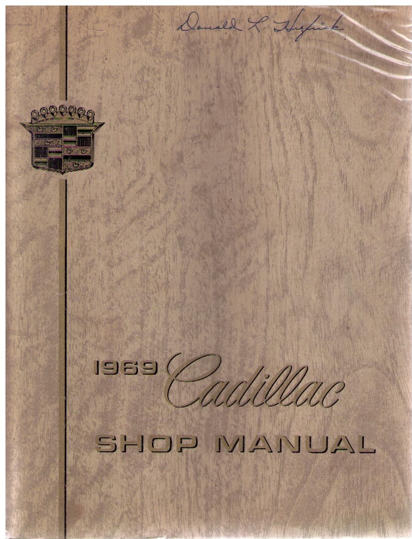1969 Cadillac Shop Manual original