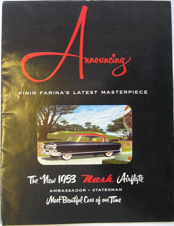 1953 Nash Ambassador och Statesman broschyr