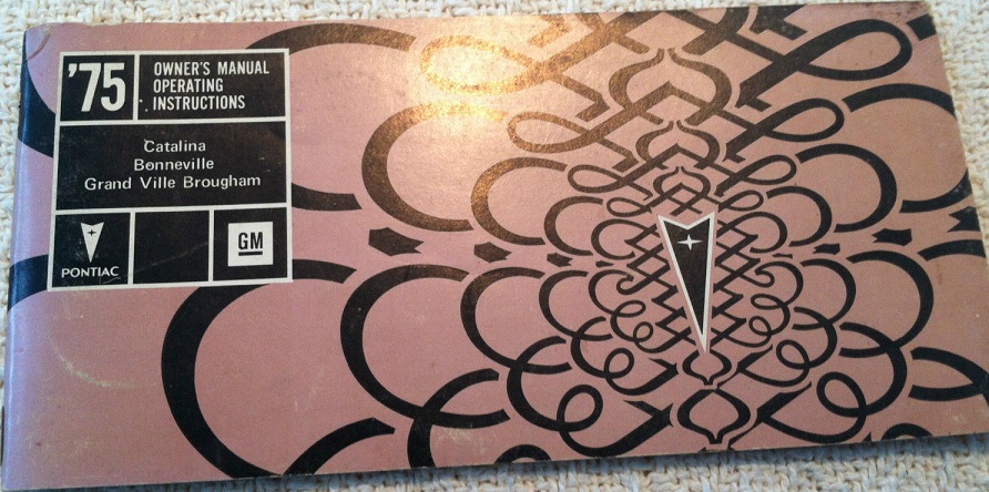 1975 Pontiac Owner's Manual Full size