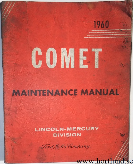 1960 Mercury Comet Maintenance Manual