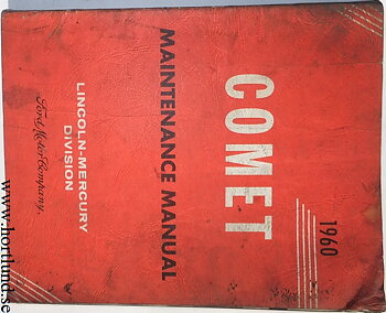 1960 Mercury Comet Maintenance Manual